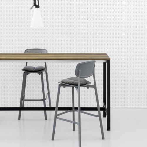 Chaise de bar contemporaine - COLANDER - Kristalia - d'intérieur / d'extérieur / en tissu