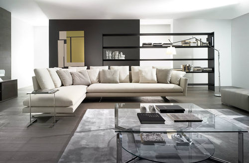 Canapé d'angle - MENFIS - CasaDesùs - contemporain / en tissu / blanc