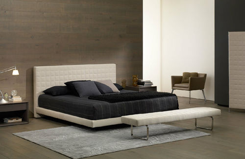 Lit double - GENOVA - CasaDesùs - contemporain / tapissé / en tissu