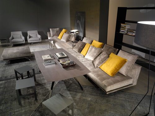 Canapé modulable - MARLOW - CasaDesùs - contemporain / en tissu / beige