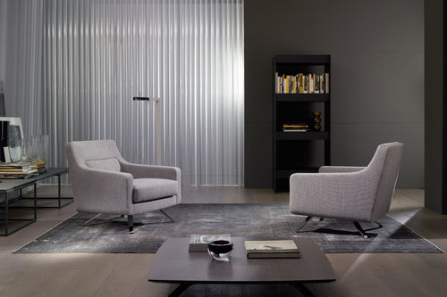 Fauteuil contemporain - MEMORY - CasaDesùs - en tissu / contract / pivotant