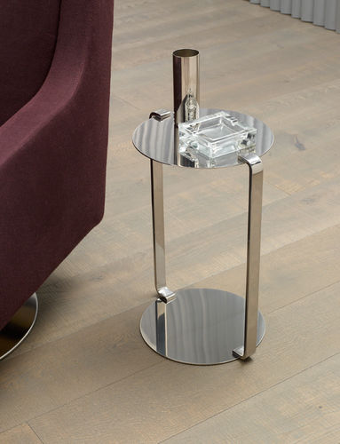 Table d'appoint contemporaine - AIR - CasaDesùs - en acier inoxydable / ronde / résidentielle