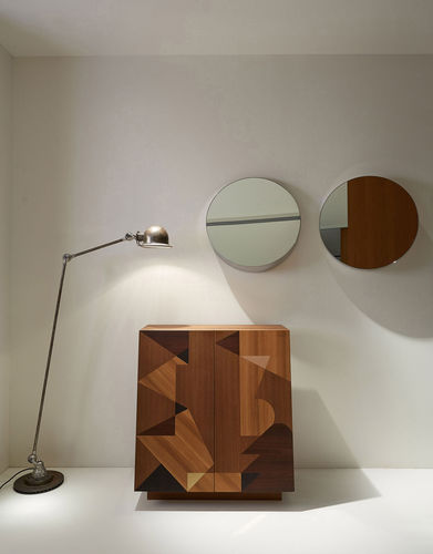Miroir mural - BELLEVUE - Porro - contemporain / rond / en inox