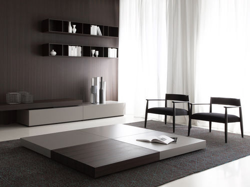 Table basse contemporaine - MODERN PANCA - Porro - en bois / rectangulaire / carrée