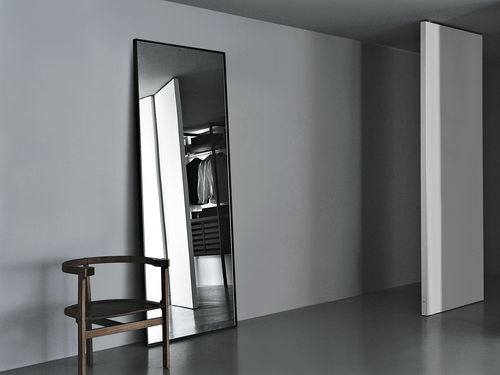 Miroir mural - REFLECTION  - Porro - contemporain / rectangulaire / en métal