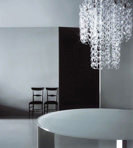 Lustre design original - P-Light - Porro - en verre / cascade / à incandescence