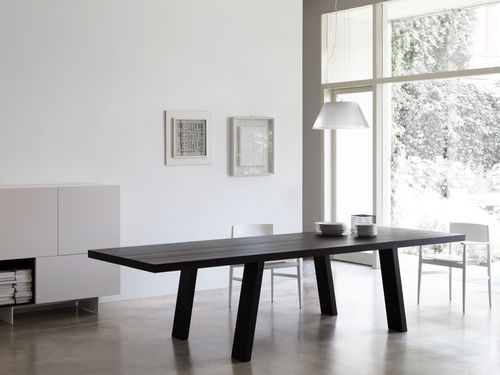 Table contemporaine - MINIMO - Porro - en bois massif / en Hemlock / rectangulaire