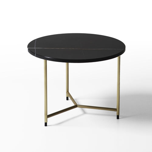 Table basse contemporaine - PALLADIO - Porro - en laiton / en marbre / rectangulaire