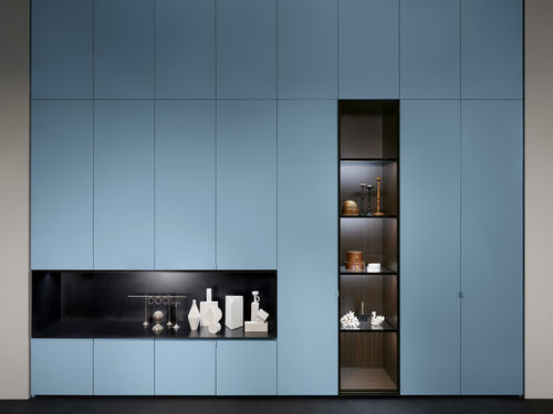 Armoire modulable - STORAGE - Porro - contemporaine / en bois / en verre