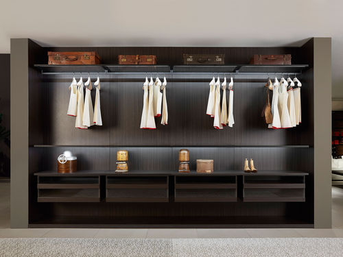 Dressing modulable - BOISERIE - Porro - mural / contemporain / en bois
