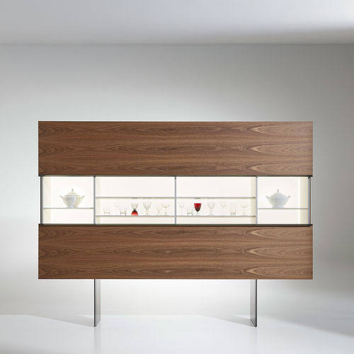 Buffet sur pieds hauts - GALLERY - Porro - contemporain / en bois / en métal