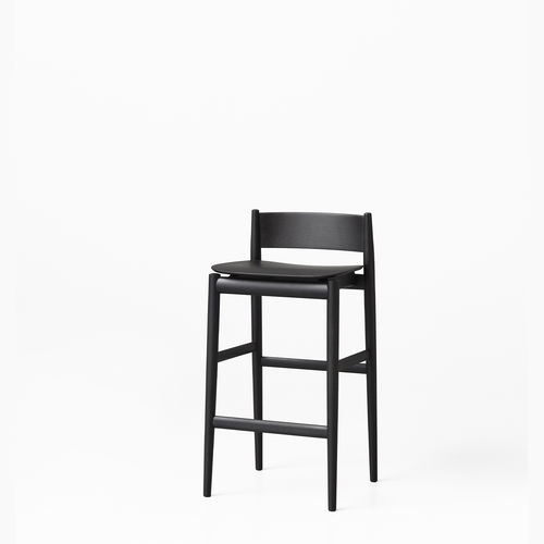 Tabouret contemporain - BRINA - Porro - en frêne / avec piètement en frêne / avec repose-pieds