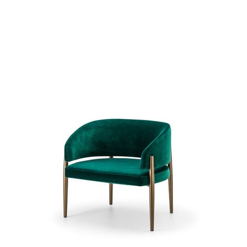 Fauteuil club contemporain - FRANK CLUB - Porro - en cuir / en simili cuir / en tissu