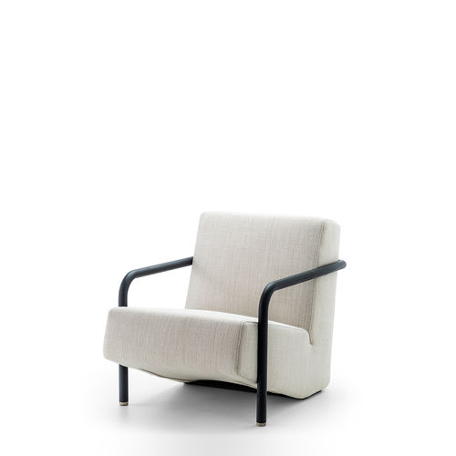 Fauteuil contemporain - LULLABY - Porro - en cuir / en simili cuir / en tissu