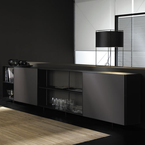 Buffet contemporain - ZUMM  - Sellex - en acier / en aluminium extrudé / en verre