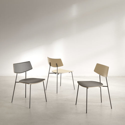 Chaise contemporaine - LISE - Sellex - d'intérieur / en tissu / en chêne