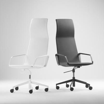 Chaise de bureau contemporaine - SWING - Sellex - d'intérieur / en tissu / avec piètement en aluminium