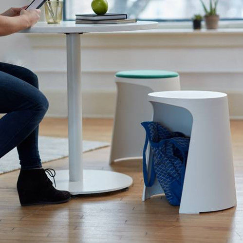 Tabouret contemporain - HANDY - Sellex - en tissu / en chêne / en hêtre