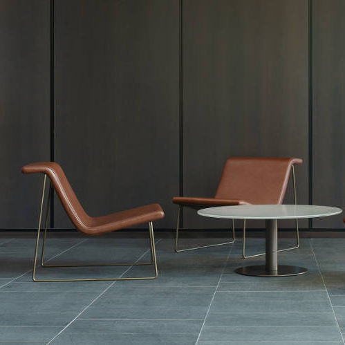 Fauteuil contemporain - BACK - Sellex - en tissu / en acier inoxydable / tapissé