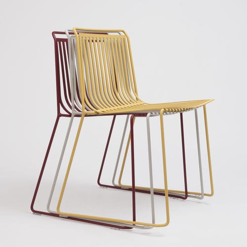 Chaise contemporaine - ALO - Ondarreta - d'extérieur / d'intérieur / en tissu