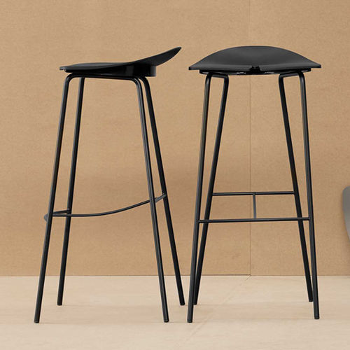 Tabouret de bar contemporain - ANT - Ondarreta - en polypropylène / avec piètement en acier / blanc