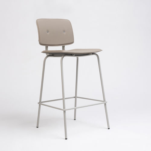 Chaise de bar de style industriel - DON - Ondarreta - d'intérieur / en tissu / en acier