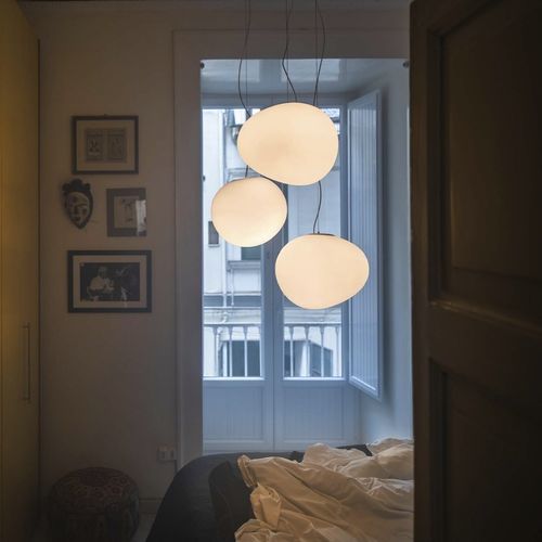 Suspension - GREGG - FOSCARINI - en métal / en polyéthylène / contemporaine
