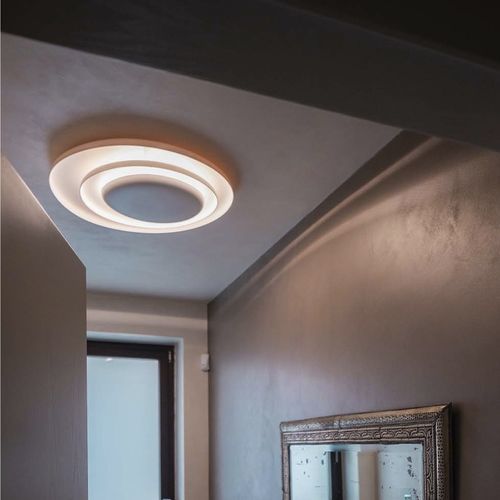 Plafonnier contemporain - BAHIA - FOSCARINI - rond / en polycarbonate / fluorescent