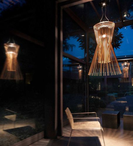 Lampe suspension - ALLEGRO  - FOSCARINI - en métal chromé / en aluminium laqué / design original