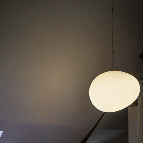 Suspension - GREGG - FOSCARINI - en métal laqué / en verre soufflé / contemporaine