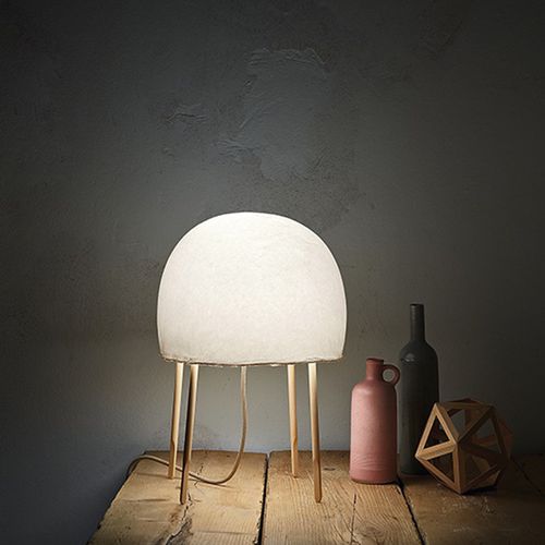Lampe de table - KURAGE - FOSCARINI - en frêne / en papier japonais / contemporaine