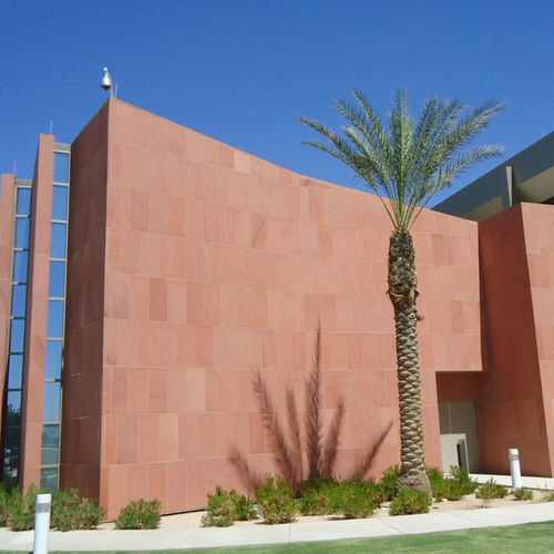 Bardage en panneaux - STONELITE® : MULTICOLOR RED - Stone panels - en granit / durable / texturé