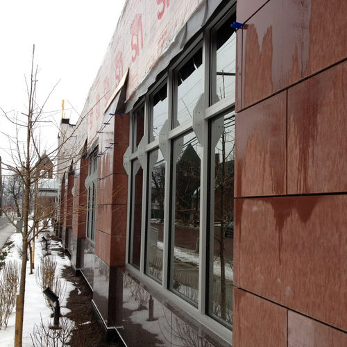 Bardage en panneaux - STONELITE® : BRECCIA PERNICE - Stone panels - en marbre / durable / poli
