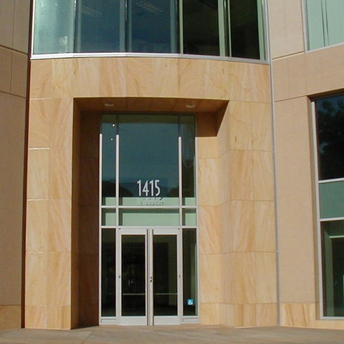 Bardage en panneaux - TEAKWOOD - Stone panels - en grès / poli / de grand format