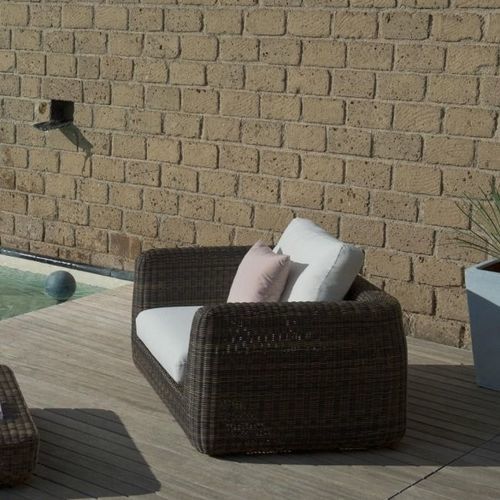 Fauteuil contemporain - AGORA - Unopiù - en tissu acrylique / en fibre synthétique / en aluminium