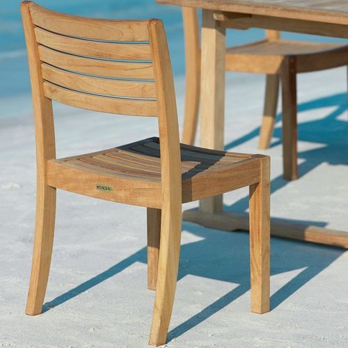 Chaise de jardin classique - CHELSEA  - Unopiù - d'extérieur / en teck / avec piètement en teck