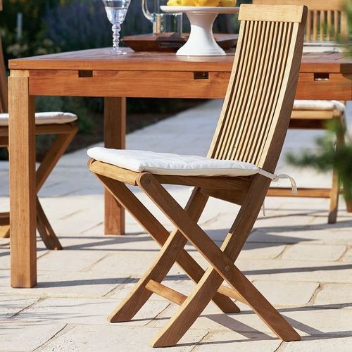 Chaise classique - Chelsea - Unopiù - de jardin / en teck / avec piètement en teck