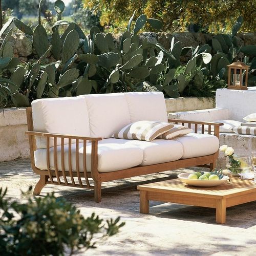 Canapé classique - CHELSEA - Unopiù - de jardin / en tissu / avec coussin amovible