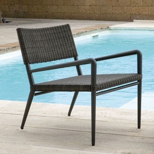Fauteuil contemporain - EXPERIENCE - Unopiù - en tissu acrylique / en aluminium / en fibres synthétiques