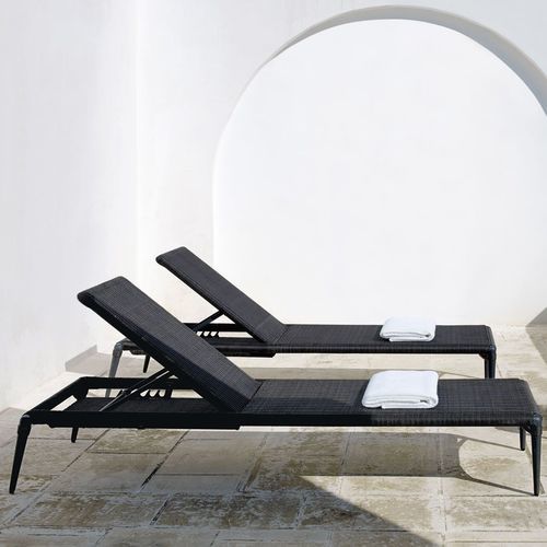 Bain de soleil contemporain - EXPERIENCE - Unopiù - en fibres synthétiques / en aluminium / de jardin