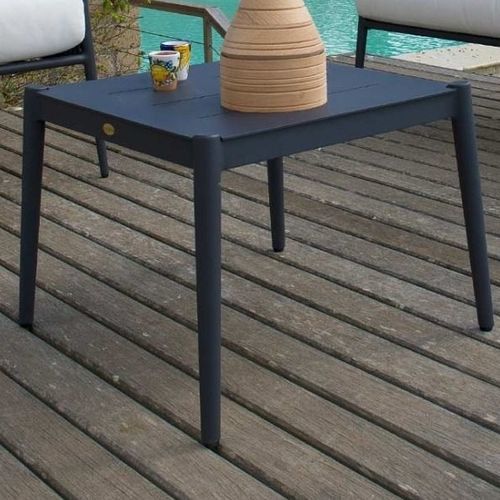 Table basse contemporaine - Luce - Unopiù - en aluminium / en corde / avec piètement en aluminium