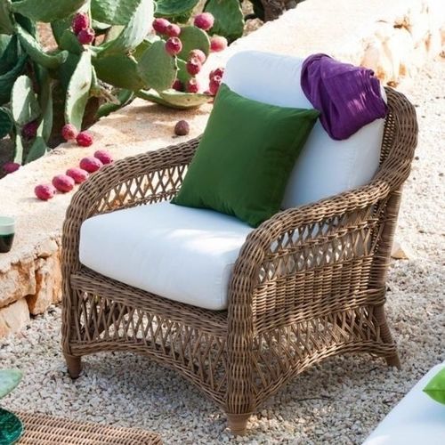 Fauteuil contemporain - OLIMPIA - Unopiù - en tissu acrylique / en fibres synthétiques / déhoussable