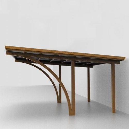 Abri de voiture professionnel - COD - Unopiù - en bois / 1 place