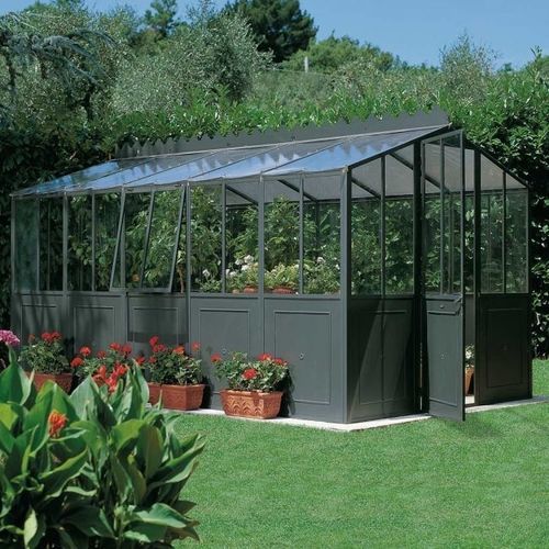 Serre de jardinage - ORANGERIE - Unopiù - monochapelle / en polycarbonate / en fer