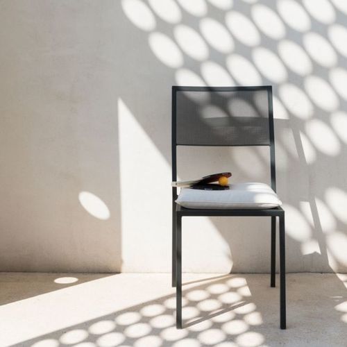 Chaise de jardin contemporaine - CONRAD - Unopiù - d'extérieur / en fer galvanisé / en textile résistant à l'eau