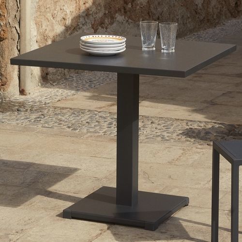Table contemporaine - LUCE - Unopiù - en aluminium / en corde / avec piètement en aluminium