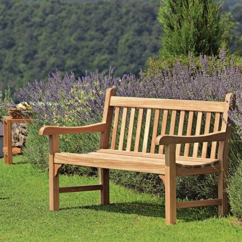 Banc traditionnel - Chelsea  - Unopiù - en teck / avec dossier / sans accoudoirs