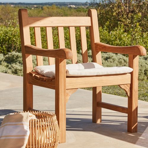Fauteuil traditionnel - Chelsea  - Unopiù - en tissu / en teck / en teck