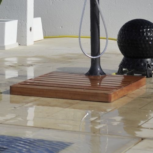 Receveur de douche rectangulaire - PIADOFUN - Unopiù - à poser / à fleur de sol / en okoumé