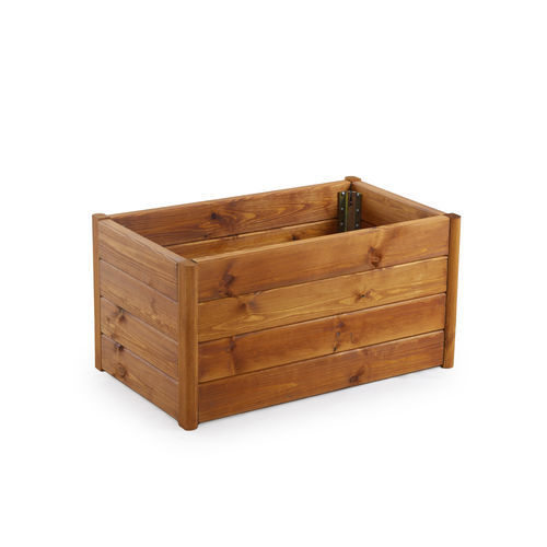 Jardinière en teck - Nagi - Unopiù - rectangulaire / sur mesure / moderne